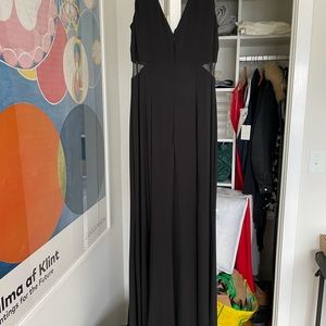 Xscape Black Slit gown
